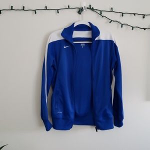 Blue Nike Dri-Fit jacket